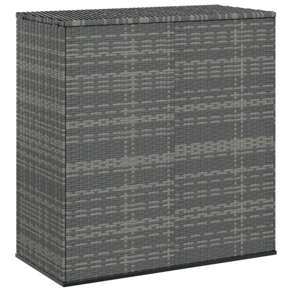vidaXL Κουτί Μαξιλαριού Κήπου Γκρι 100x49x103,5 εκ. Ρατάν Πολυαιθ.