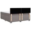 vidaXL &Kappa;&rho;&epsilon;&beta;ά&tau;&iota; Boxspring &mu;&epsilon; &Sigma;&tau;&rho;ώ&mu;&alpha; Taupe 180x200 &epsilon;&kappa;. &Upsilon;&phi;&alpha;&sigma;&mu;ά&tau;&iota;&nu;&omicron;