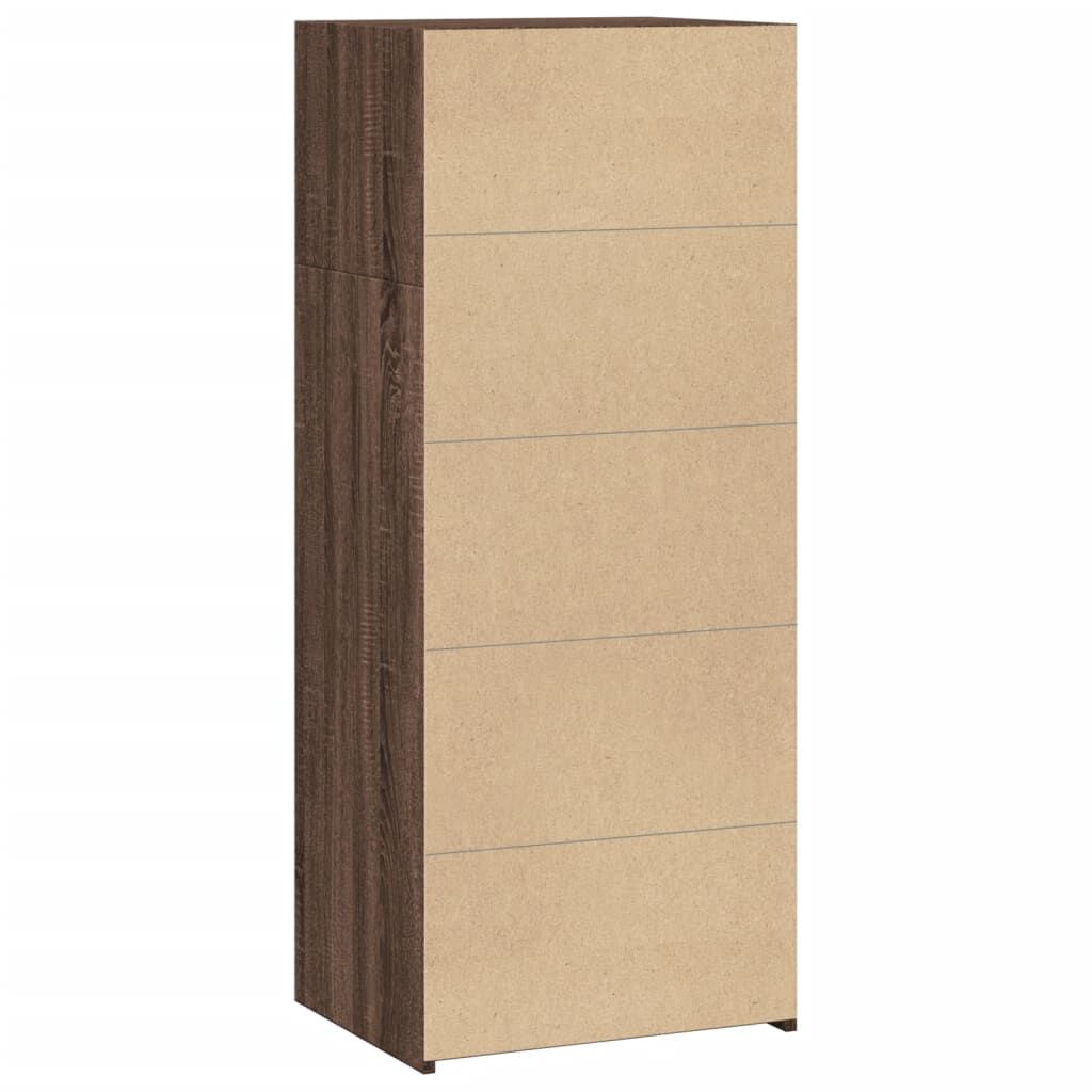 vidaXL Ντουλάπι Καφέ Δρυς 50x41x124 εκ. από Επεξεργασμένο Ξύλο
