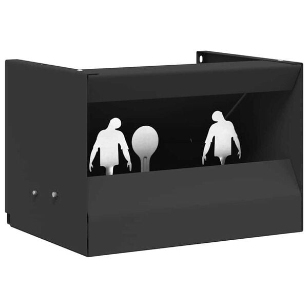 vidaXL Κουτί Παγίδας Σφαιρών Μαύρο 29 x 22 x 20 εκ Ατσάλι