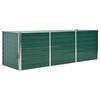 vidaXL Ζαρντινιέρα Υπερυψωμένη Πράσινη 240x80x77 εκ. Γαλβαν. Χάλυβας