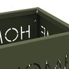 vidaXL Σχέδιο & βάση αποθήκευσης Ελιά 15.5 x 15.5 x 49 εκ Ατσάλι