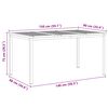 vidaXL Σέτ φαγητού για κήπο 5 pcs Καφέ Μασίφ ξύλο teak
