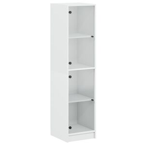 vidaXL &Nu;&tau;&omicron;&upsilon;&lambda;ά&pi;&iota; &Lambda;&epsilon;&upsilon;&kappa;ό 35 x 37 x 142 &epsilon;&kappa;. &mu;&epsilon; &Gamma;&upsilon;ά&lambda;&iota;&nu;&epsilon;&sigmaf; &Pi;ό&rho;&tau;&epsilon;&sigmaf;