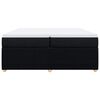 vidaXL &Kappa;&rho;&epsilon;&beta;ά&tau;&iota; Boxspring &mu;&epsilon; &Sigma;&tau;&rho;ώ&mu;&alpha; &Mu;&alpha;ύ&rho;&omicron; 200x200 &epsilon;&kappa;. &Upsilon;&phi;&alpha;&sigma;&mu;ά&tau;&iota;&nu;&omicron;