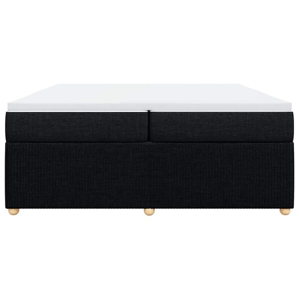 vidaXL &Kappa;&rho;&epsilon;&beta;ά&tau;&iota; Boxspring &mu;&epsilon; &Sigma;&tau;&rho;ώ&mu;&alpha; &Mu;&alpha;ύ&rho;&omicron; 200x200 &epsilon;&kappa;. &Upsilon;&phi;&alpha;&sigma;&mu;ά&tau;&iota;&nu;&omicron;