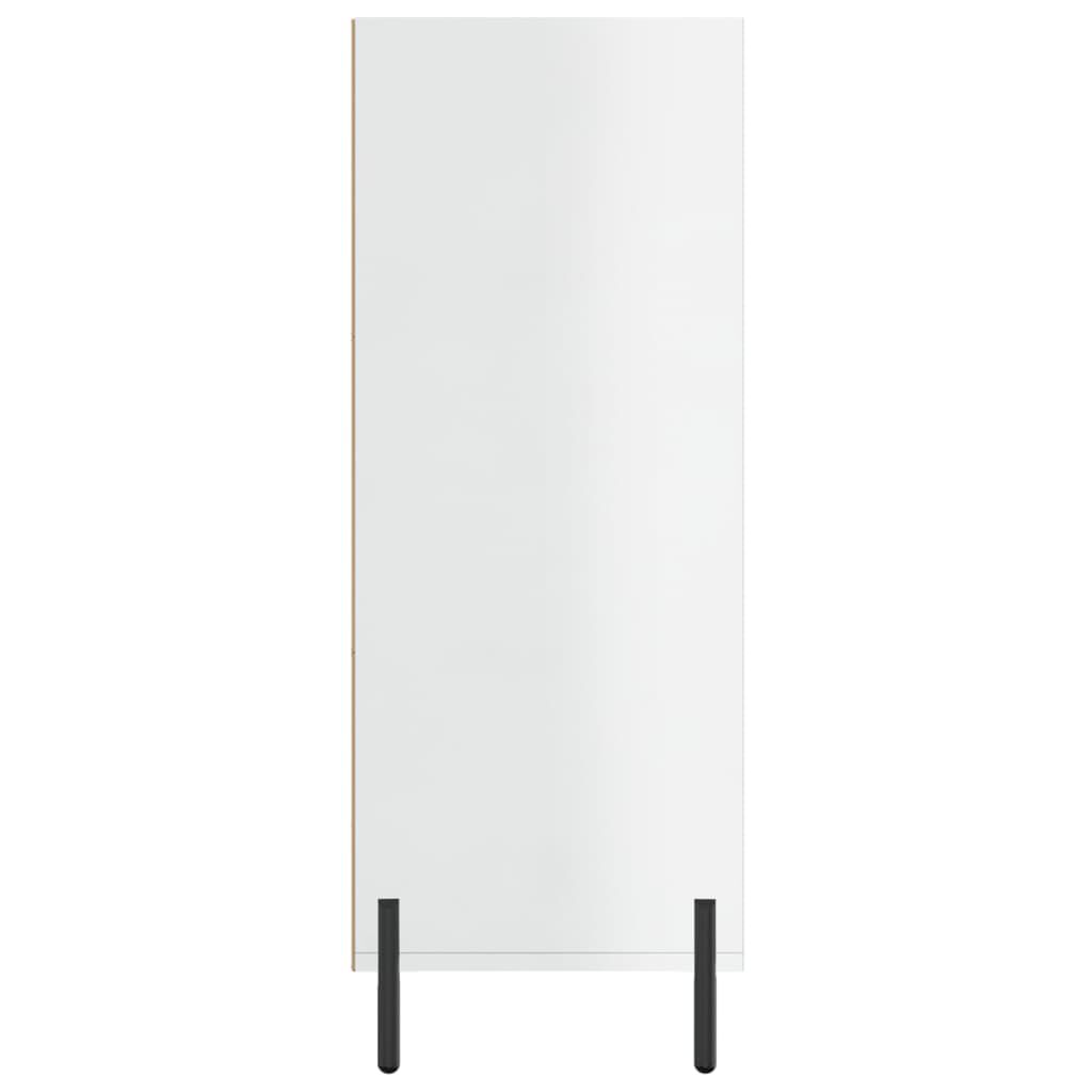 vidaXL Ραφιέρα Γυαλιστερό Λευκό 69,5 x 32,5 x 90 εκ. από Επεξεργ. Ξύλο