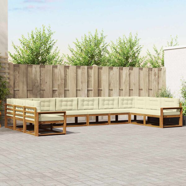 vidaXL &Sigma;&epsilon;&iota;&rho;ά &Kappa;&alpha;&nu;&alpha;&pi;έ &Epsilon;&xi;&omega;&tau;&epsilon;&rho;&iota;&kappa;&omicron;ύ &mu;&epsilon; &mu;&alpha;&xi;&iota;&lambda;ά&rho;&iota; 10 pcs &Phi;&upsilon;&sigma;&iota;&kappa;ό &kappa;&alpha;&iota; &Kappa;&rho;έ&mu;&alpha;