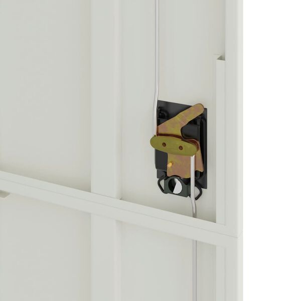 vidaXL Αρχειοθήκη Αν. Γκρι 90x40x200 εκ. Ατσάλινη