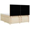 vidaXL &Kappa;&rho;&epsilon;&beta;ά&tau;&iota; Boxspring &mu;&epsilon; &Sigma;&tau;&rho;ώ&mu;&alpha; &Kappa;&rho;&epsilon;&mu; 180x200 &epsilon;&kappa;. &Upsilon;&phi;&alpha;&sigma;&mu;ά&tau;&iota;&nu;&omicron;