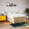 vidaXL &Kappa;&rho;&epsilon;&beta;ά&tau;&iota; Boxspring &mu;&epsilon; &Sigma;&tau;&rho;ώ&mu;&alpha; &Kappa;&rho;&epsilon;&mu; 160x200 &epsilon;&kappa;. &Upsilon;&phi;&alpha;&sigma;&mu;ά&tau;&iota;&nu;&omicron;