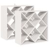 vidaXL &Rho;ά&phi;&iota; &Kappa;&rho;&alpha;&sigma;&iota;&omicron;ύ 2 &tau;&epsilon;&mu;. &Lambda;&epsilon;&upsilon;&kappa;ό 62 x 25 x 62 cm &Sigma;&tau;&epsilon;&rho;&epsilon;ά &xi;&upsilon;&lambda;&epsilon;ί&alpha; &pi;&epsilon;ύ&kappa;&omicron;&upsilon;