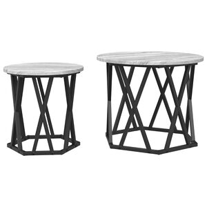vidaXL &Tau;&rho;&alpha;&pi;&epsilon;&zeta;ά&kappa;&iota; &Pi;&lambda;&epsilon;&upsilon;&rho;ά&sigmaf; 2 &tau;&mu;&chi;. &Gamma;&kappa;&rho;ί&zeta;&omicron; &Sigma;&omicron;&nu;&omicron;&mu;&alpha; 50 x 50 x 40 cm