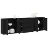 vidaXL Μπουφές Μαύρη δρυς 240 x 33 x 70 εκ. Επεξεργασμένο ξύλο