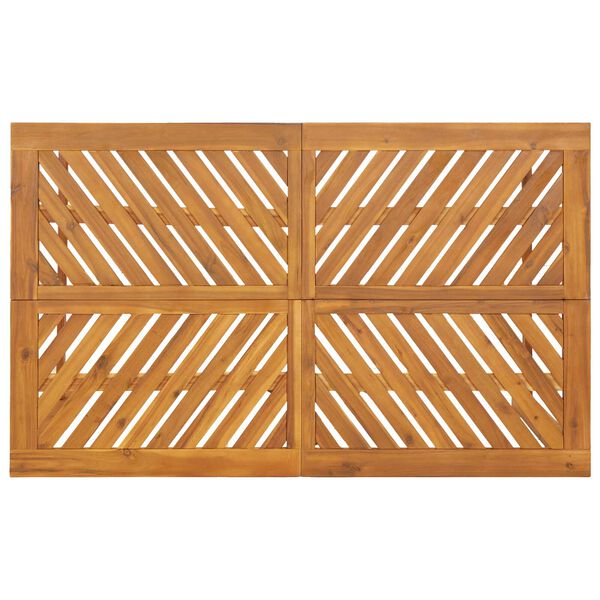 vidaXL Σέτ φαγητού για κήπο 3 pcs Καφέ 150 x 90 x 74 cm