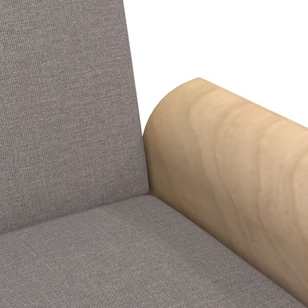 vidaXL Καναπές Κρεβάτι με Μπράτσα Taupe Υφασμάτινος