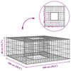 vidaXL &Alpha;&nu;&alpha;&sigma;&eta;&kappa;&omega;&mu;έ&nu;&omicron; &kappa;&rho;&epsilon;&beta;ά&tau;&iota; gabion &Alpha;&sigma;&eta;&mu;ί 100 x 100 x 40 cm