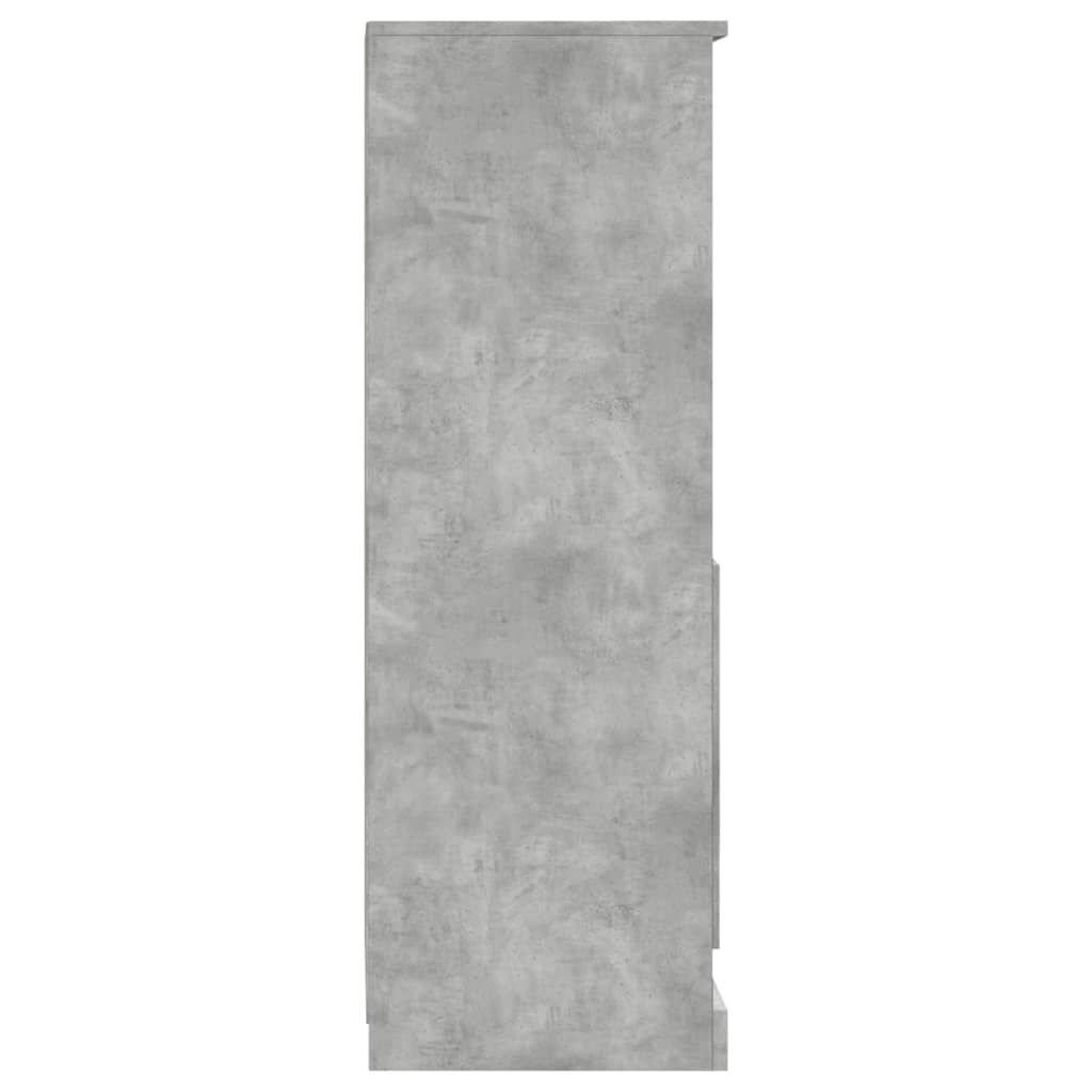 vidaXL Ντουλάπι Γκρι Σκυροδέματος 36x35,5x103,5 εκ. Επεξεργασμένο Ξύλο