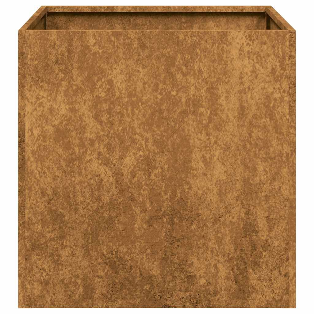 vidaXL Ζαρντινιέρα Σκουριασμένο 40x40x40εκ. Ατσάλι Σκληρυθέν στον Αέρα