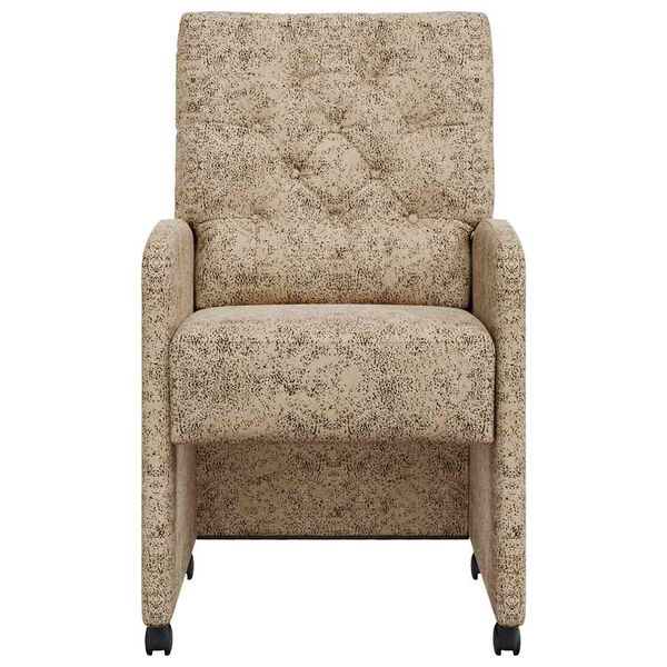 vidaXL Καρέκλες φαγητού με τροχούς 2 pcs Ανοιχτό γκρι 58 x 67 x 97 εκ