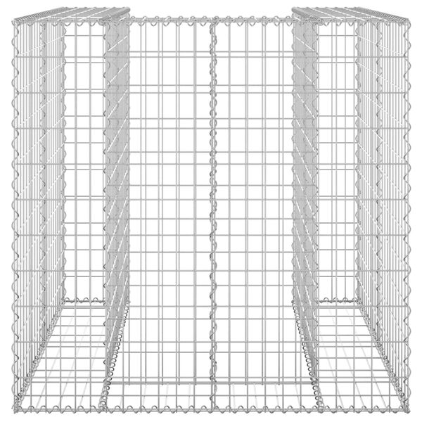 vidaXL Συρματοκιβώτιο Τοίχος για Κάδο 110x100x10 εκ από Γαλβαν. Χάλυβα