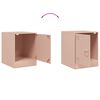 vidaXL Κομοδίνο Ροζ 34,5 x 39 x 44 εκ. από Χάλυβα