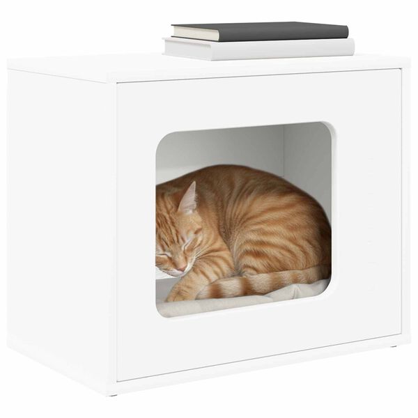 vidaXL &Sigma;&pi;ί&tau;&iota; &Gamma;ά&tau;&alpha;&sigmaf; &Lambda;&epsilon;&upsilon;&kappa;ό 51 x 30 x 42 &epsilon;&kappa;. &Epsilon;&pi;&epsilon;&xi;&epsilon;&rho;&gamma;&alpha;&sigma;&mu;έ&nu;&omicron; &xi;ύ&lambda;&omicron;