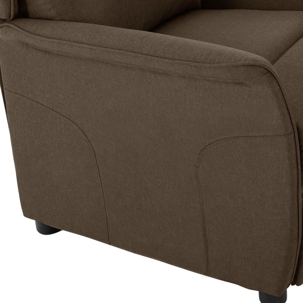 vidaXL Πολυθρόνα Ανακλινόμενη Καφέ 67,5x93,5x101,5 εκ Υφασμάτινη