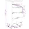 vidaXL Ντουλάπι Καπνιστή δρυς 37,5x35x76 εκ. Κατασκευασμένο ξύλο