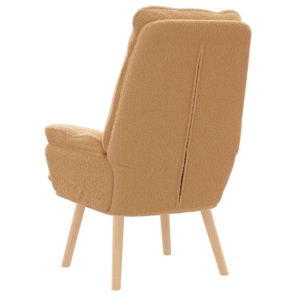 vidaXL Χαλαρωτική Πολυθρόνα Μπεζ 69 x 74 x 93 εκ. ύφασμα