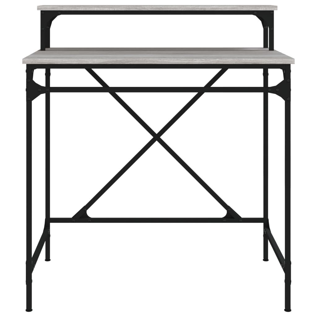 vidaXL Γραφείο Γκρι Sonoma 80x50x90 εκ. από Επεξεργασμένο Ξύλο