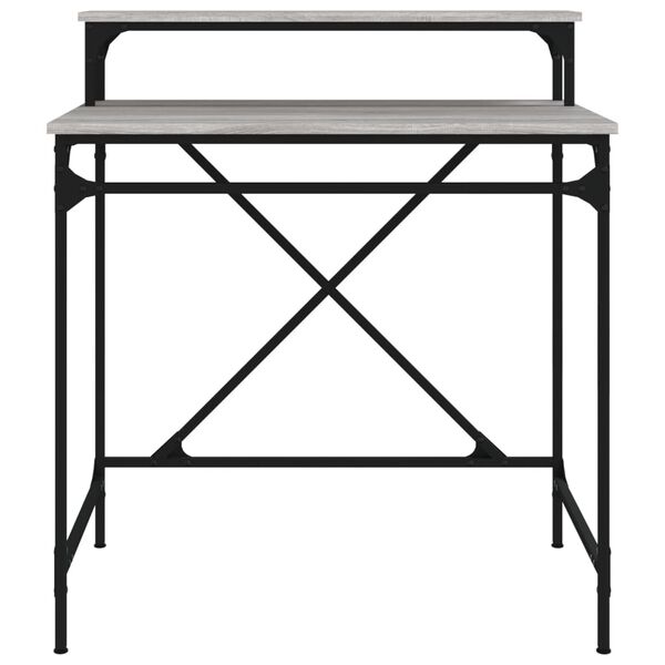 vidaXL Γραφείο Γκρι Sonoma 80x50x90 εκ. από Επεξεργασμένο Ξύλο