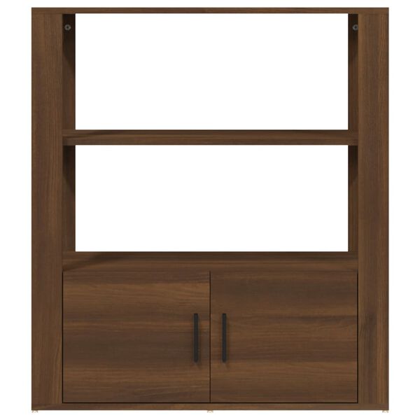 vidaXL Ντουλάπι Καφέ Δρυς 80x30x90 εκ. από Επεξεργασμένο Ξύλο
