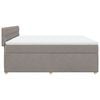 vidaXL &Kappa;&rho;&epsilon;&beta;ά&tau;&iota; Boxspring &mu;&epsilon; &Sigma;&tau;&rho;ώ&mu;&alpha; Taupe 180x200 &epsilon;&kappa;. &Upsilon;&phi;&alpha;&sigma;&mu;ά&tau;&iota;&nu;&omicron;