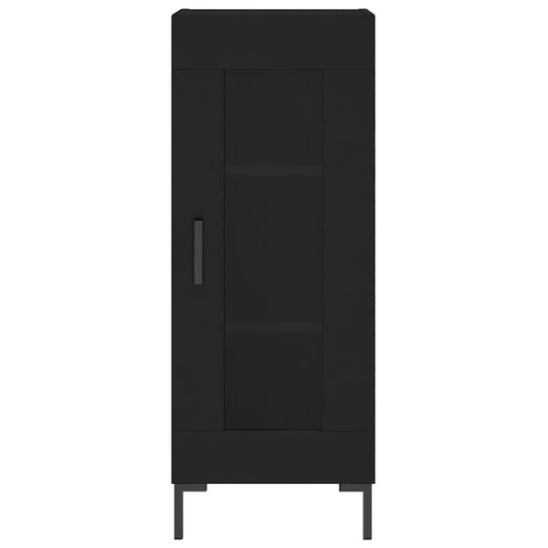 vidaXL Ντουλάπι Μαύρο 34,5 x 34 x 180 εκ. από Επεξεργασμένο Ξύλο