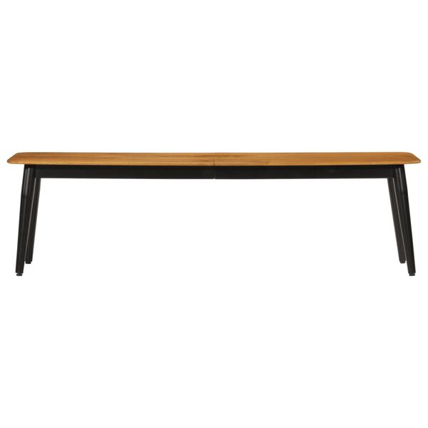 vidaXL Πάγκος 160 x 40 x 45 εκ. από Μασίφ Ξύλο Μάνγκο και Σίδερο