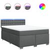 vidaXL &Kappa;&rho;&epsilon;&beta;ά&tau;&iota; Boxspring &mu;&epsilon; &Sigma;&tau;&rho;ώ&mu;&alpha; &Sigma;&kappa;&omicron;ύ&rho;&omicron; &Gamma;&kappa;&rho;&iota; 140x190 &epsilon;&kappa;. &Upsilon;&phi;&alpha;&sigma;&mu;ά&tau;&iota;&nu;&omicron;