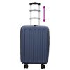 vidaXL Βαλίτσα Σκούρο Μπλε 34 x 23 x 55.5 εκ. ΑΒΣ Πλαστικό