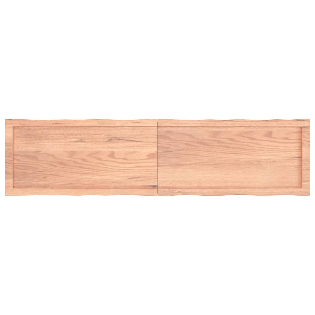 vidaXL Επιφ Τραπεζιού Αν Καφέ 160x40x(2-4)εκ.Ακατέργ. Μασίφ Ξύλο Δρυός