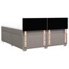 vidaXL &Kappa;&rho;&epsilon;&beta;ά&tau;&iota; Boxspring &mu;&epsilon; &Sigma;&tau;&rho;ώ&mu;&alpha; Taupe 180x200 &epsilon;&kappa;. &Upsilon;&phi;&alpha;&sigma;&mu;ά&tau;&iota;&nu;&omicron;