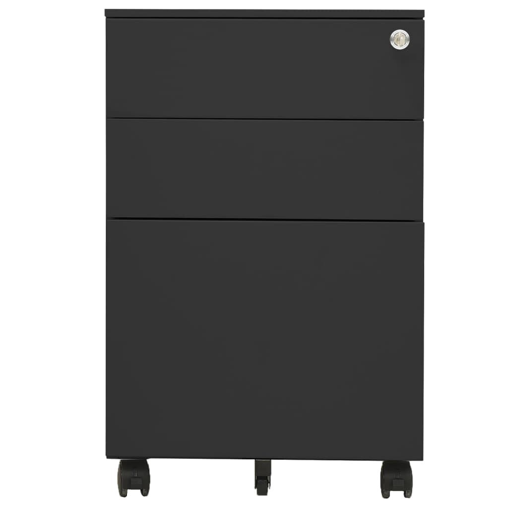 vidaXL Αρχειοθήκη Φορητή Ανθρακί 39 x 45 x 60 εκ. Ατσάλινη