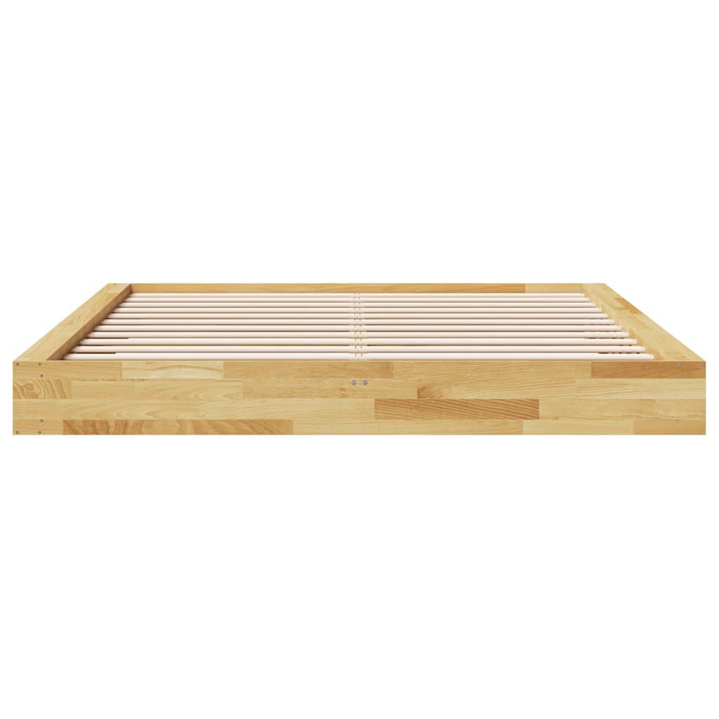 vidaXL Πλαίσιο κρεβατιού χωρίς στρώμα 180x200 cm μασίφ ξύλο δρυς
