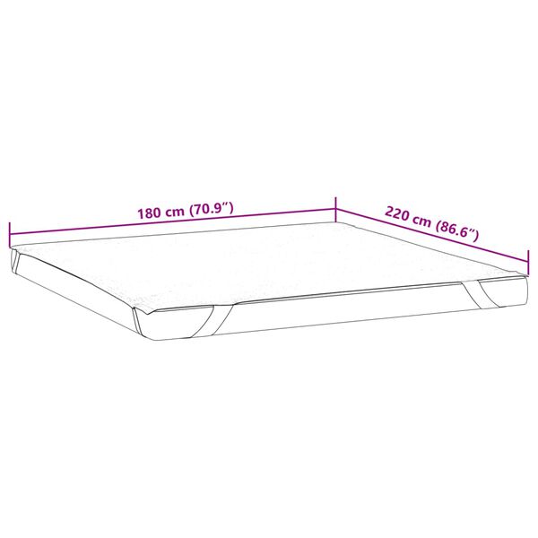 vidaXL Προστατευτικό στρώματος Λευκό 180x220 εκ. Αδιάβροχο