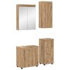 vidaXL &Sigma;&epsilon;&tau; &Epsilon;&pi;ί&pi;&lambda;&omega;&nu; &Mu;&pi;ά&nu;&iota;&omicron;&upsilon; TULUM 4 &tau;&epsilon;&mu;. Artisan Oak 60 x 34 x 63 &epsilon;&kappa;