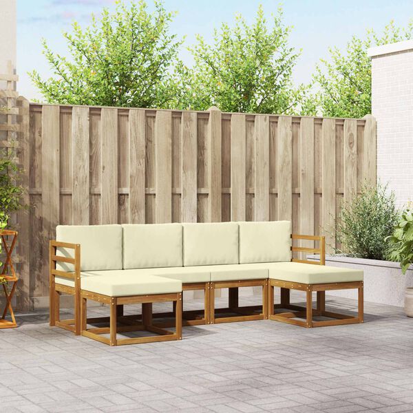 vidaXL &Sigma;&epsilon;&iota;&rho;ά &Kappa;&alpha;&nu;&alpha;&pi;έ &Epsilon;&xi;&omega;&tau;&epsilon;&rho;&iota;&kappa;&omicron;ύ &mu;&epsilon; &mu;&alpha;&xi;&iota;&lambda;ά&rho;&iota; 6 pcs &Phi;&upsilon;&sigma;&iota;&kappa;ό &kappa;&alpha;&iota; &Kappa;&rho;έ&mu;&alpha;