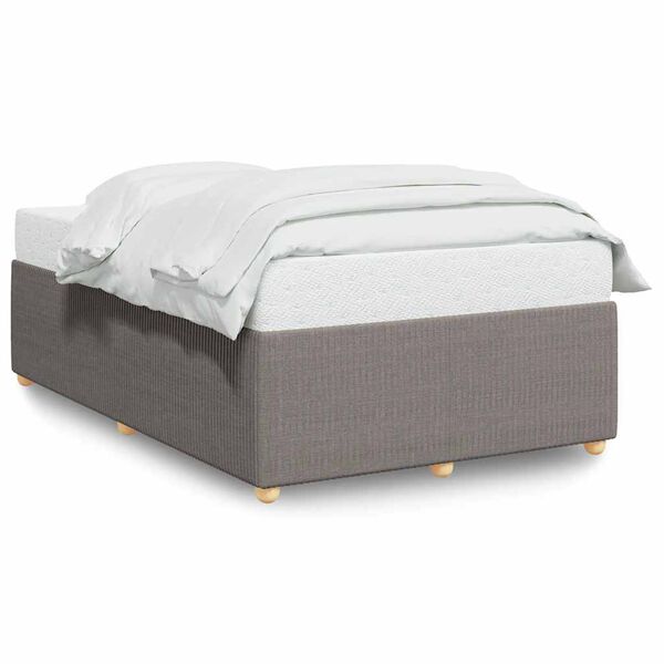 vidaXL Σκελετός Κρεβατιού Χωρίς Στρώμα Taupe 120x200 εκ. Υφασμάτινο