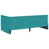 vidaXL Κρεβάτι Γωνίας με κεφαλάρι Τιρκουάζ 90 x 190 cm Βελούδο