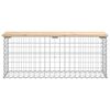 vidaXL Παγκάκι Κήπου Συρματοκιβώτιο 103x31,5x42 εκ. Μασίφ Ξύλο Πεύκου
