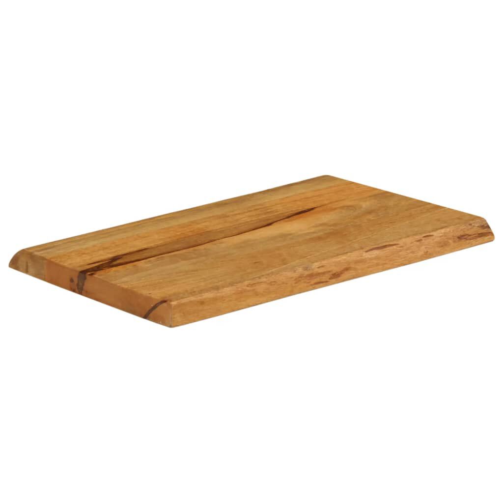 vidaXL Επιφάνεια Τραπεζιού 50x40x2,5 εκ. Live Edge Μασίφ Ξύλο Μάνγκο