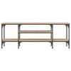 vidaXL Έπιπλο Τηλεόρασης Sonoma Δρυς 121x35x45 εκ. Επεξ. Ξύλο/Σίδερο